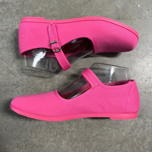 On Your Feet US 5.5 VINTAGE Y2K Kung Fu Womens Pink Mary Jane Buckle Strap Flats - Picture 4 of 11